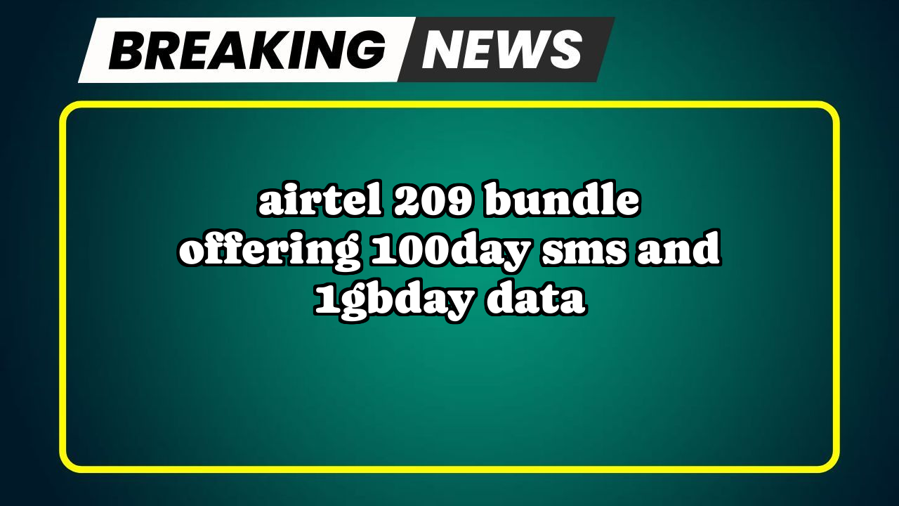 Airtel recharge only calling: Airtel ₹209 Bundle offering 100/day SMS and 1GB/day Data