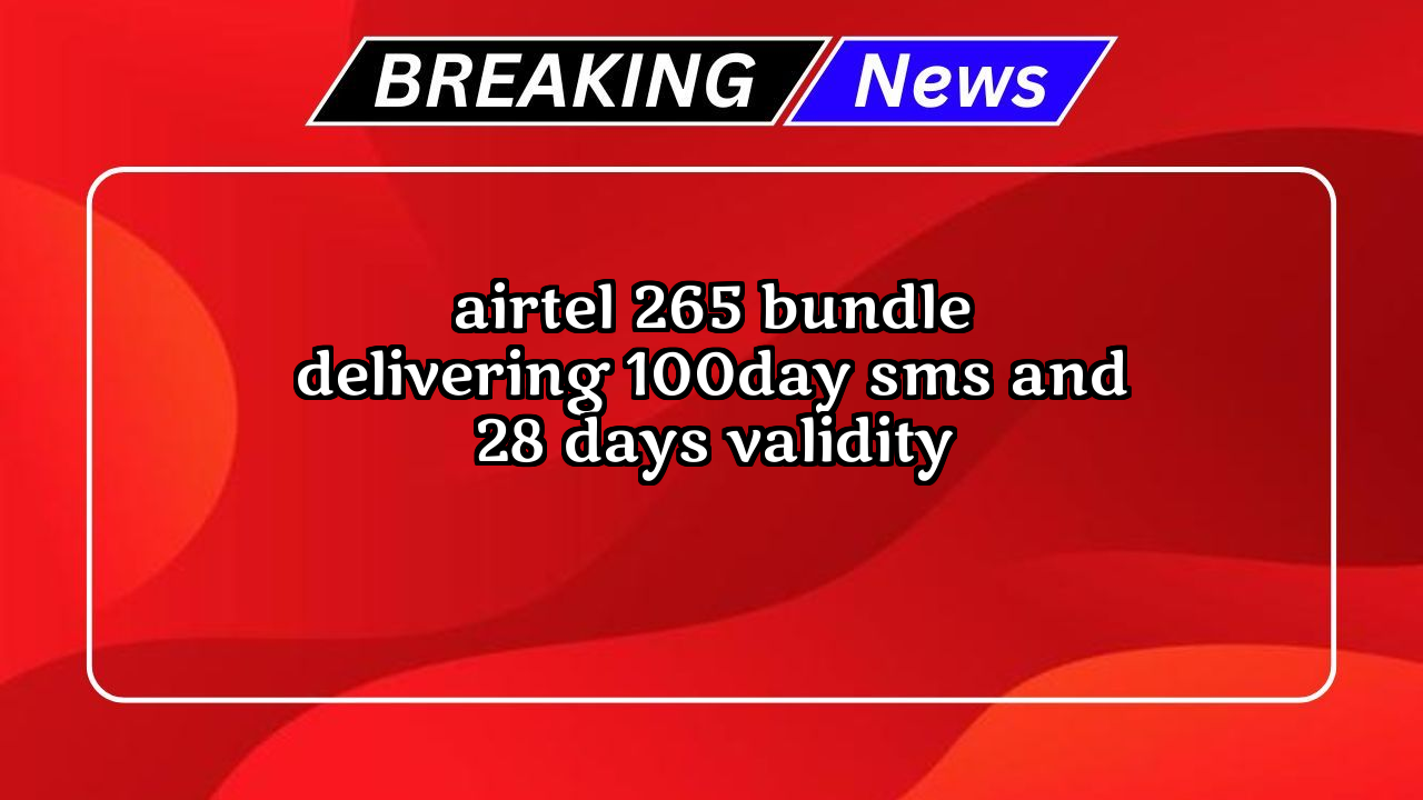 Airtel recharge: Airtel ₹265 Bundle delivering 100/day SMS and 28 Days Validity
