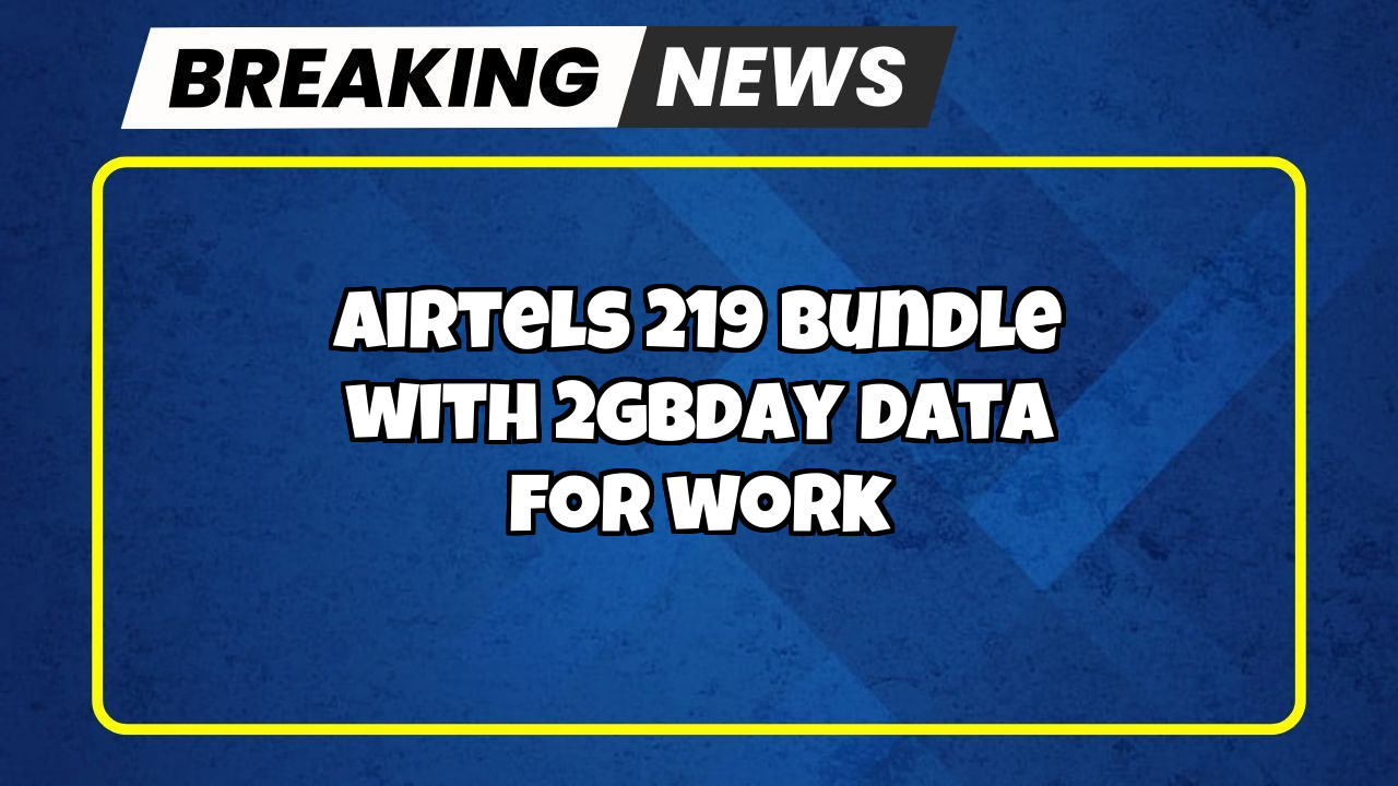 Airtel prepaid recharge online: Airtel's ₹219 Bundle with 2GB/day Data for Work