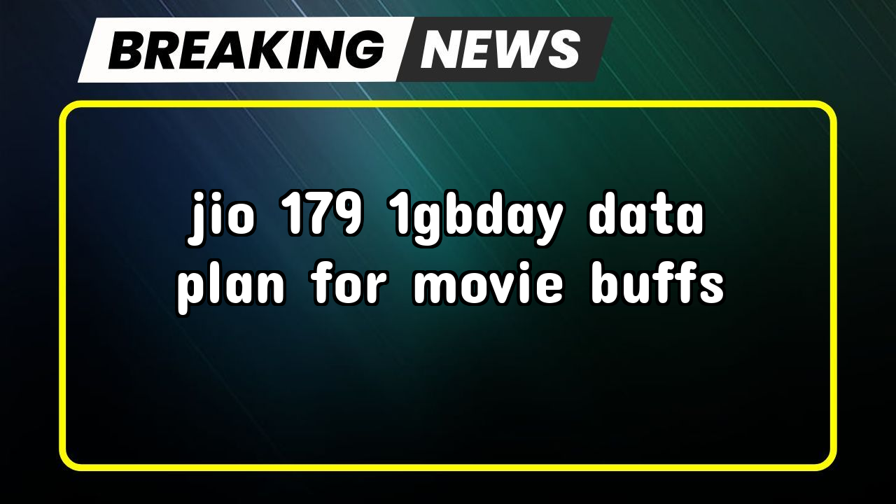 Recharge jio airfiber: Jio ₹179 1GB/day Data Plan for Movie Buffs