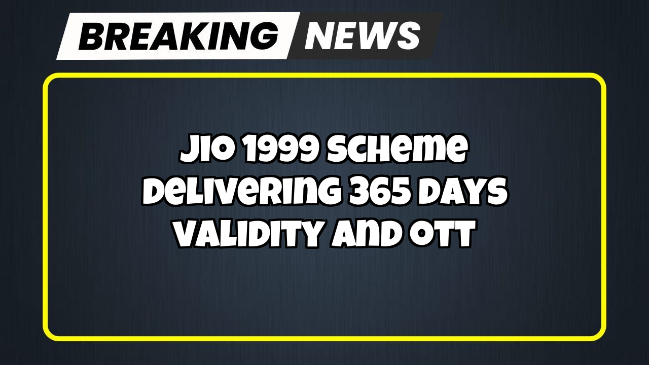 Jio recharge offer: Jio ₹1999 Scheme delivering 365 Days Validity and OTT
