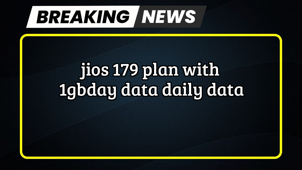 Recharge 249 jio: Jio's ₹179 Plan with 1GB/day Data Daily Data