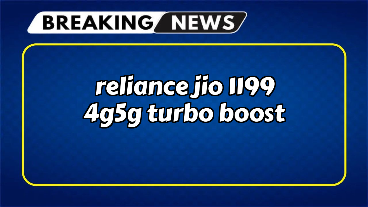 Jio recharge kaise kare: Reliance Jio ₹1199 4G/5G Turbo Boost