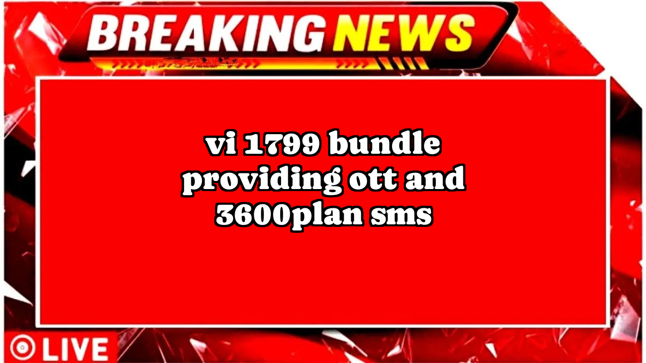 365 vi recharge plan: Vi ₹1799 Bundle providing OTT and 3600/plan SMS