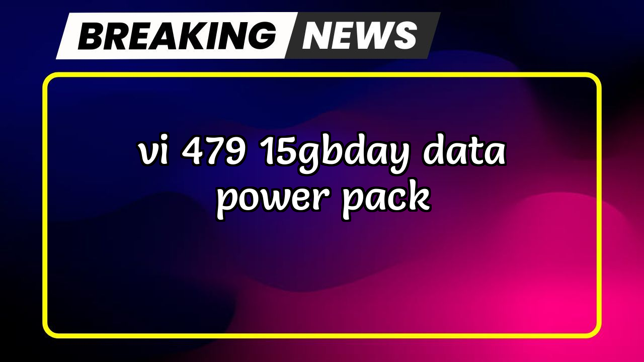 Vi recharge unlimited: Vi ₹479 1.5GB/day Data Power Pack