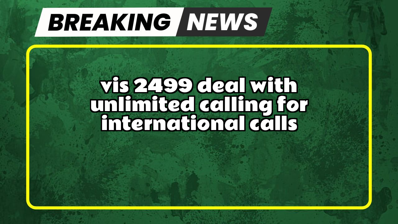 Vi mobile recharge: Vi's ₹2499 Deal with Unlimited Calling  for International Calls