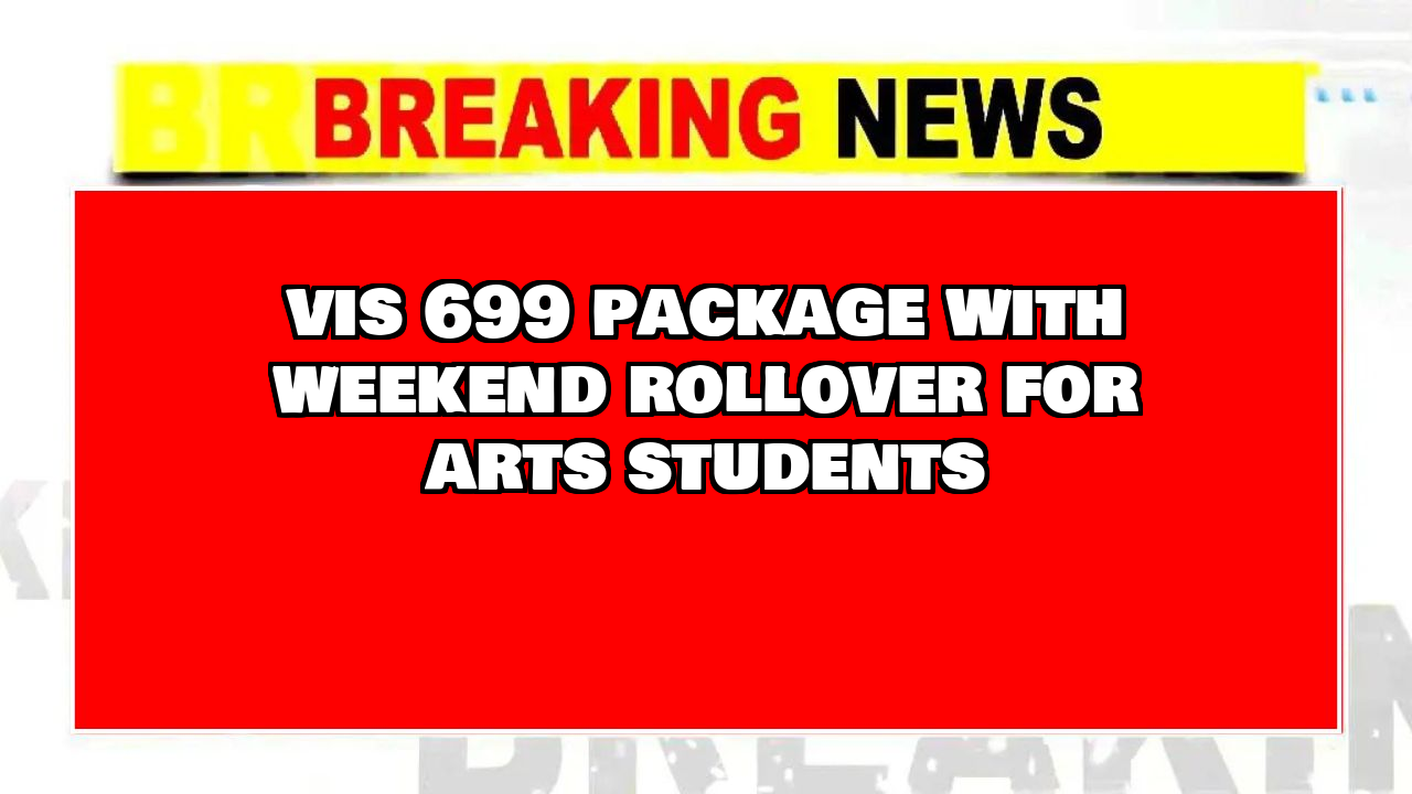Vi sim recharge: Vi's ₹699 Package with Weekend Rollover for Arts Students